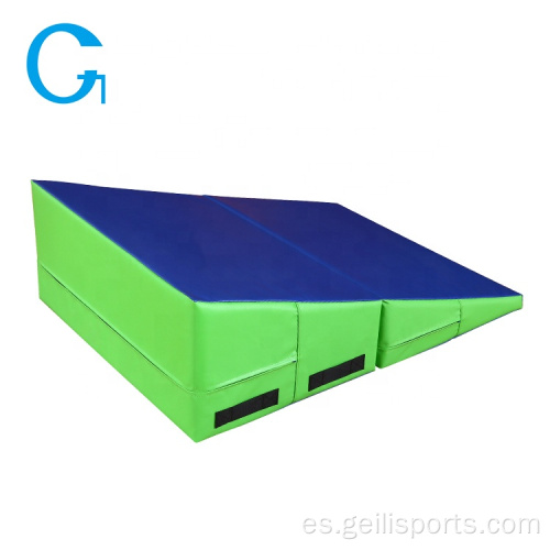 Estera plegable inclinada de la cuña del ejercicio del gimnasio de la esponja del PVC